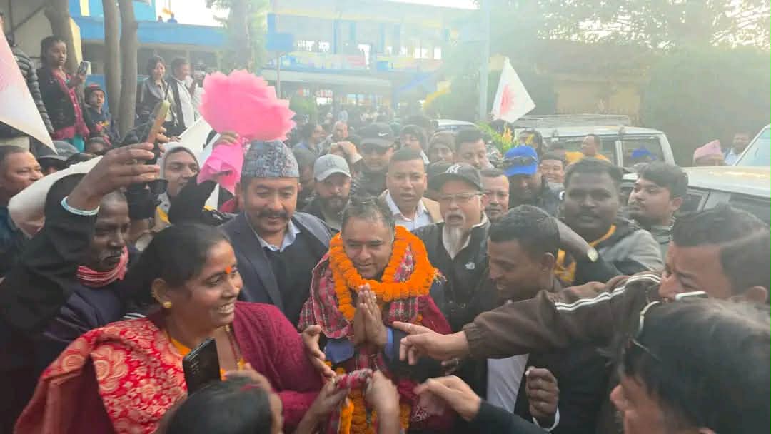 एमाले केन्द्रीय सदस्य बस्नेतको विराटनगरमा उत्साहपूर्ण स्वागत