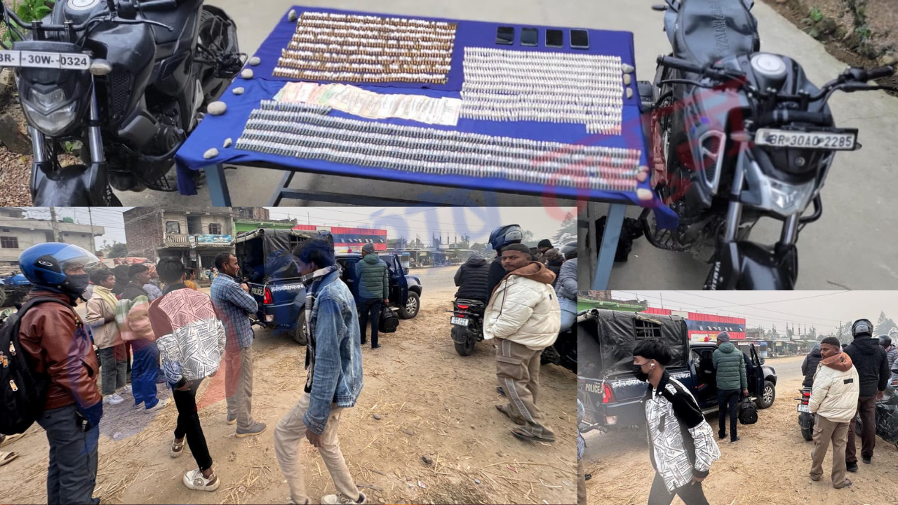 औरहीबाट लागू औषधसहित चार जना पक्राउ