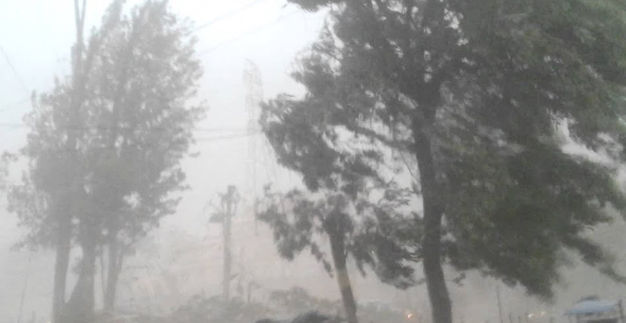 मौसम अपडेट : केही ठाउँमा दिउँसोपछि हावाहुरीको सम्भावना