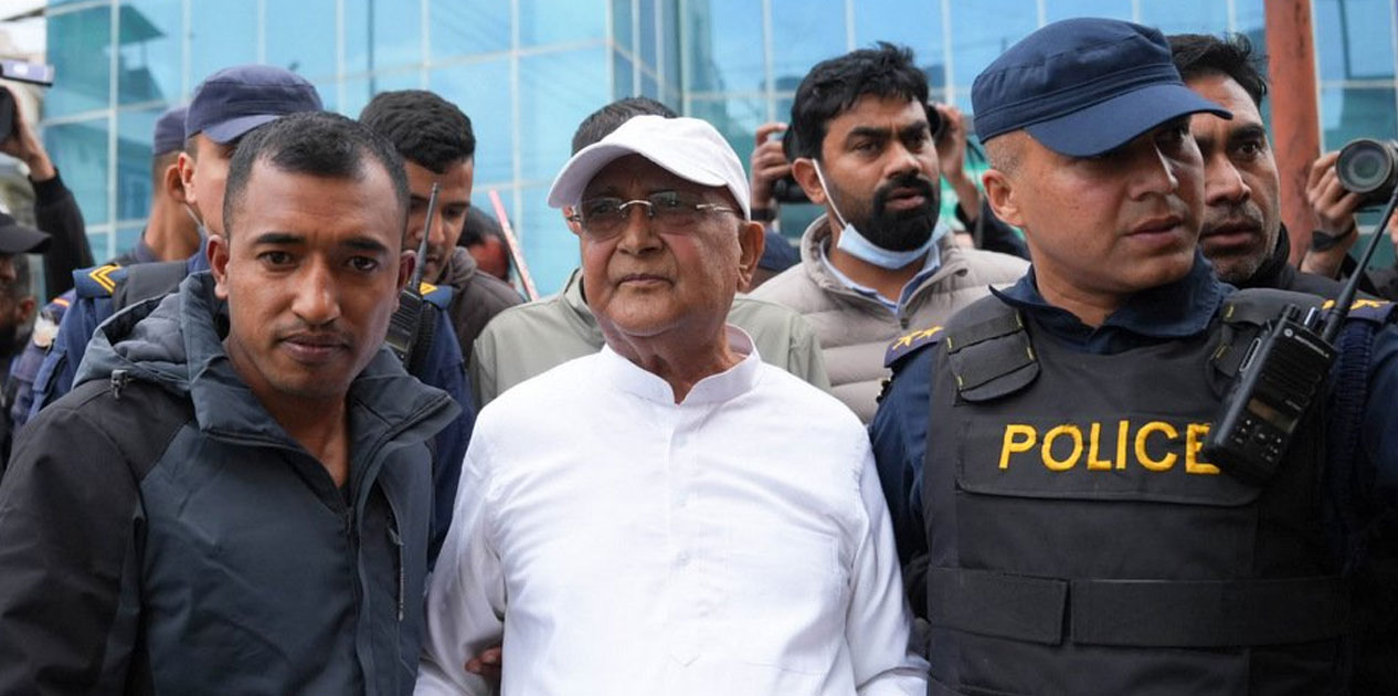 पूर्वप्रधानमन्त्री ओलीलाई हाजिरी जमानीमा परिवारको जिम्मा लगाइयो