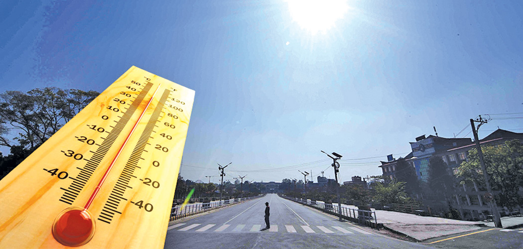 सोमबारसम्म अत्यधिक गर्मी र तातो हावाको लहर चल्ने
