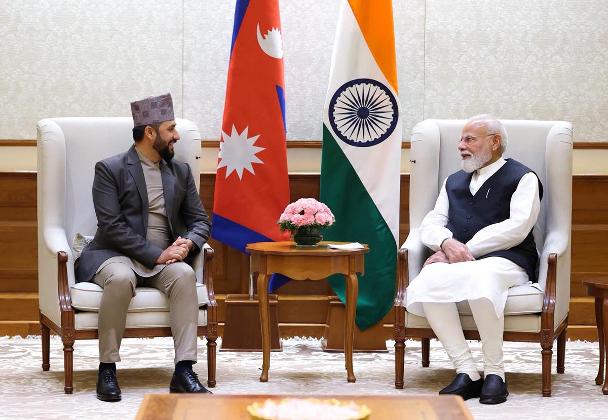 रास्वपा सभापति लामिछाने र भारतका प्रधानमन्त्री मोदीबिच भेटवार्ता :
