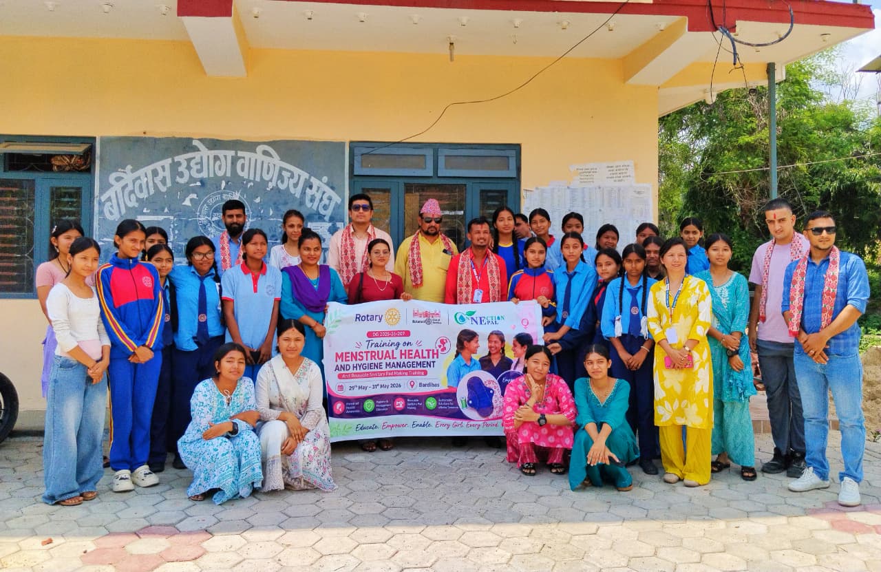 बर्दिबासमा महिनावारी स्वास्थ्य तथा पुनः प्रयोगयोग्य सेनेटरी प्याड निर्माण सम्बन्धी तीनदिने तालिम सम्पन्न