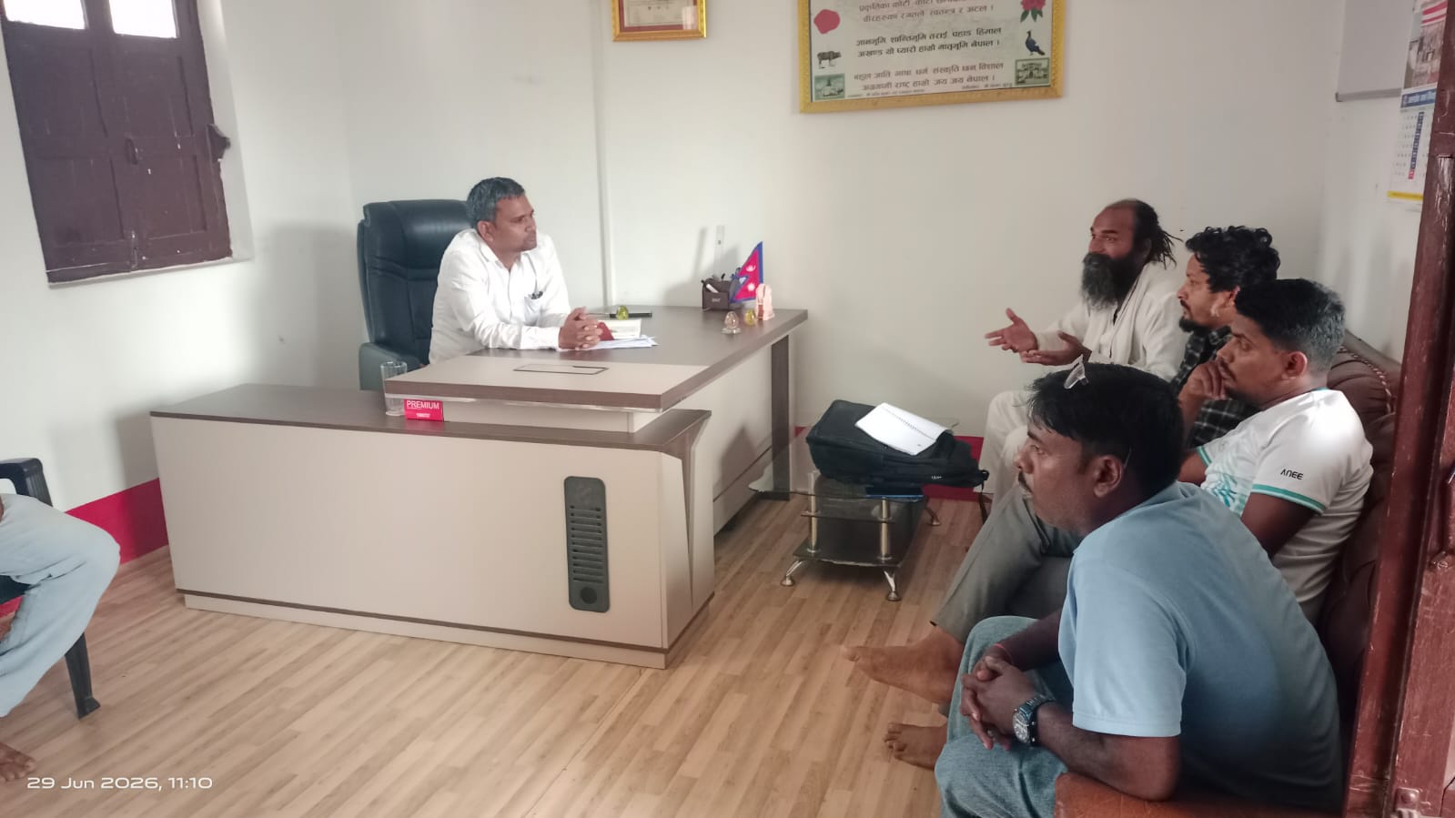किसानका खेतमा समयमै सिँचाइ पानी पुर्‍याउन राष्ट्रिय स्वतन्त्र पार्टी गणेशमान चारनाथको डेलिगेसन
