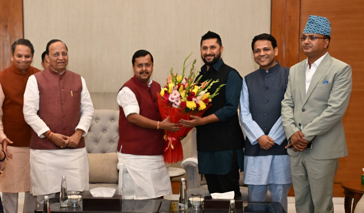 रास्वपा सभापति लामिछाने र भाजपा नेता नवीनबिच नयाँ दिल्लीमा भेटवार्ता