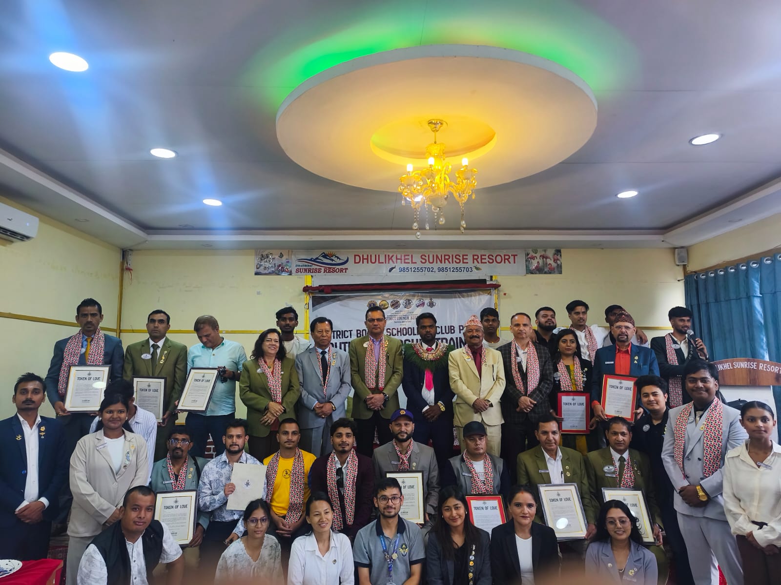 लियो डिस्ट्रिक्ट ३२५ एफ नेपालको बोर्ड स्कुलिङ्ग र पीभीएसटीएम ट्रेनिङ सम्पन्न