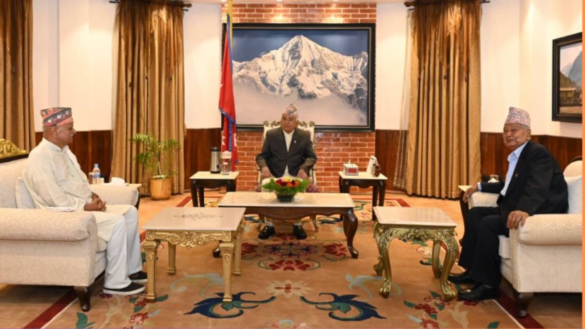 तराई–मधेशको अवस्थाबारे राष्ट्रपति पौडेलले गरे पूर्वराष्ट्रपति र पूर्वउपराष्ट्रपतिसँग छलफल