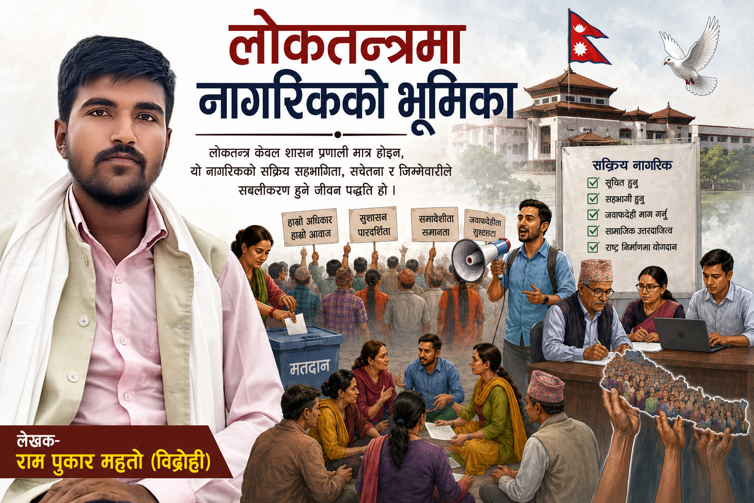 लोकतन्त्रमा नागरिकको भूमिका