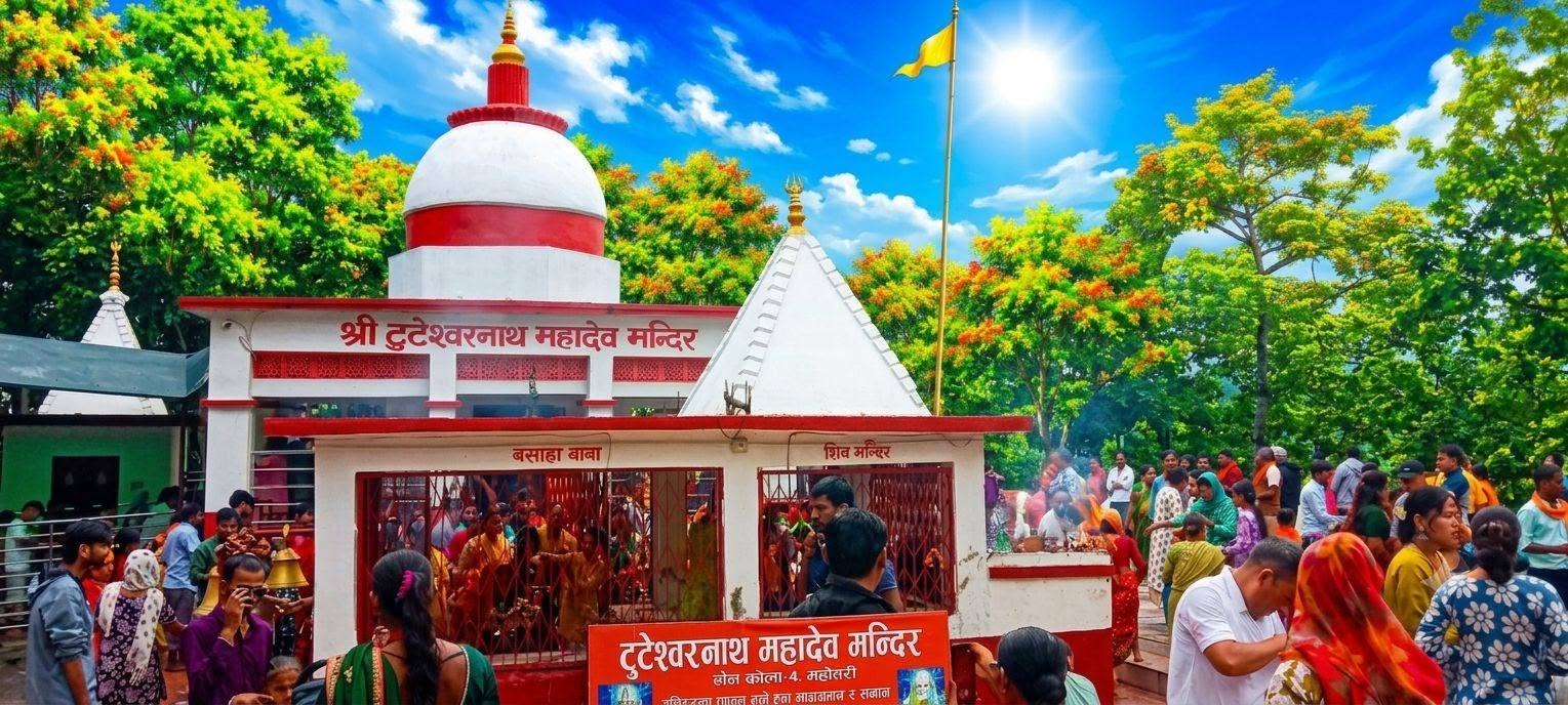 साउने पहिलो सोमबारमा ‘मधेशको कैलास’ टुटेश्वरनाथमा श्रद्धालुको घुइँचो
