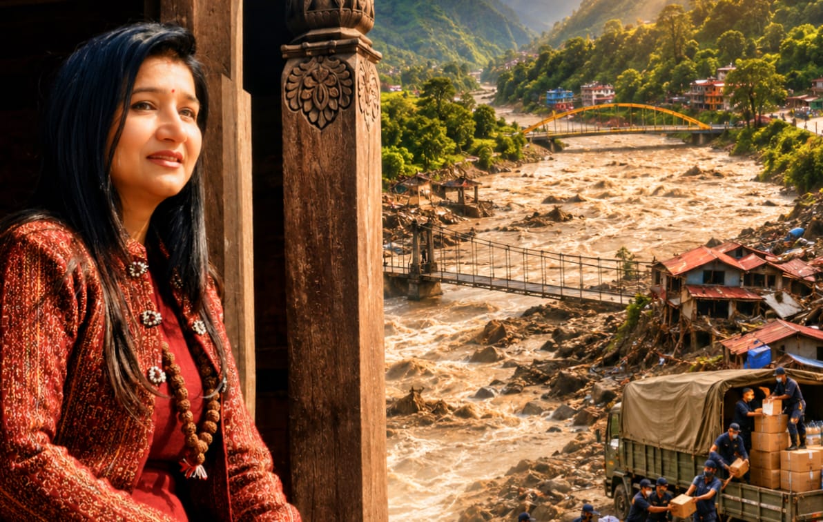 बर्दिबासकी सुमित्रा भट्टराईद्वारा भोटेकोसी बाढीपीडितका लागि रु. ५१ हजार सहयोग