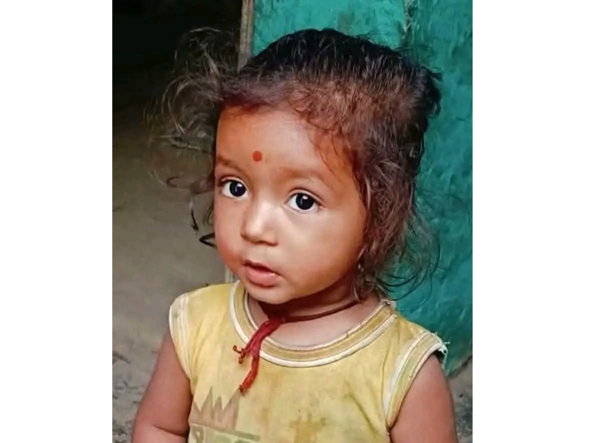 बारामा हराएकी दुई वर्षीया बालिका सकुशल भेटिइन