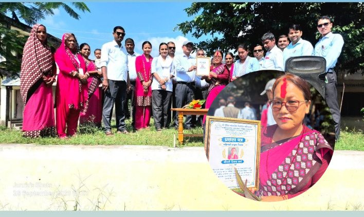 भाद्र महिनाको उत्कृष्ट शिक्षकमा डिमला जर्घा