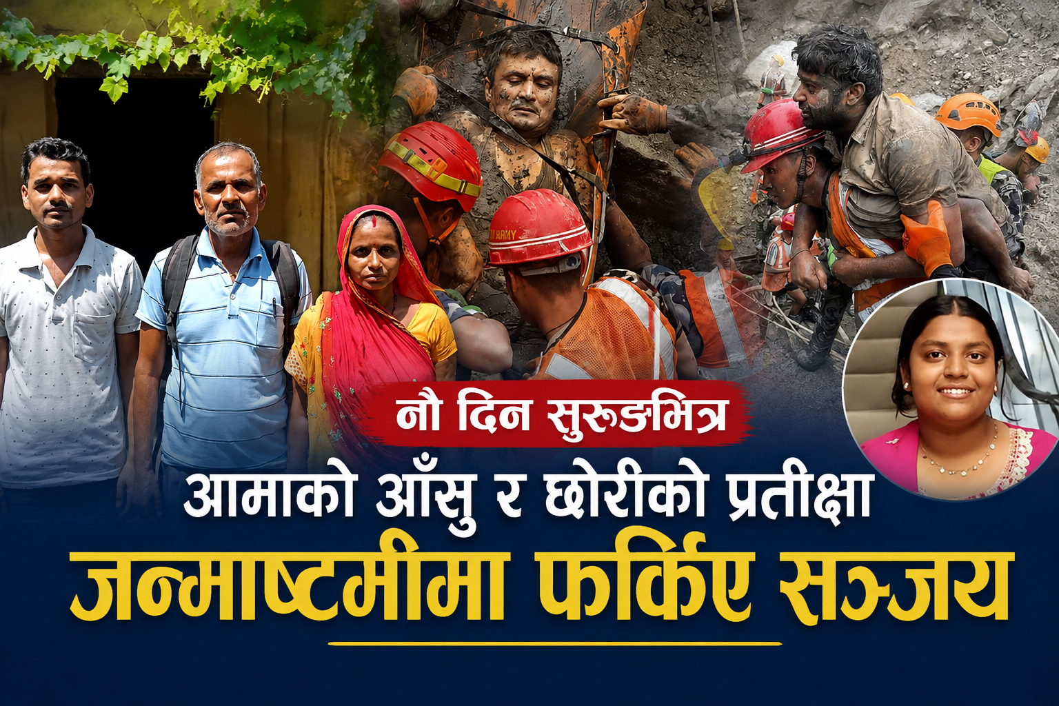 नौ दिन आमाको आँखामा आँसु, छोरीको आँखामा बाबुको प्रतीक्षा; जन्माष्टमीमा फर्किए सञ्जय