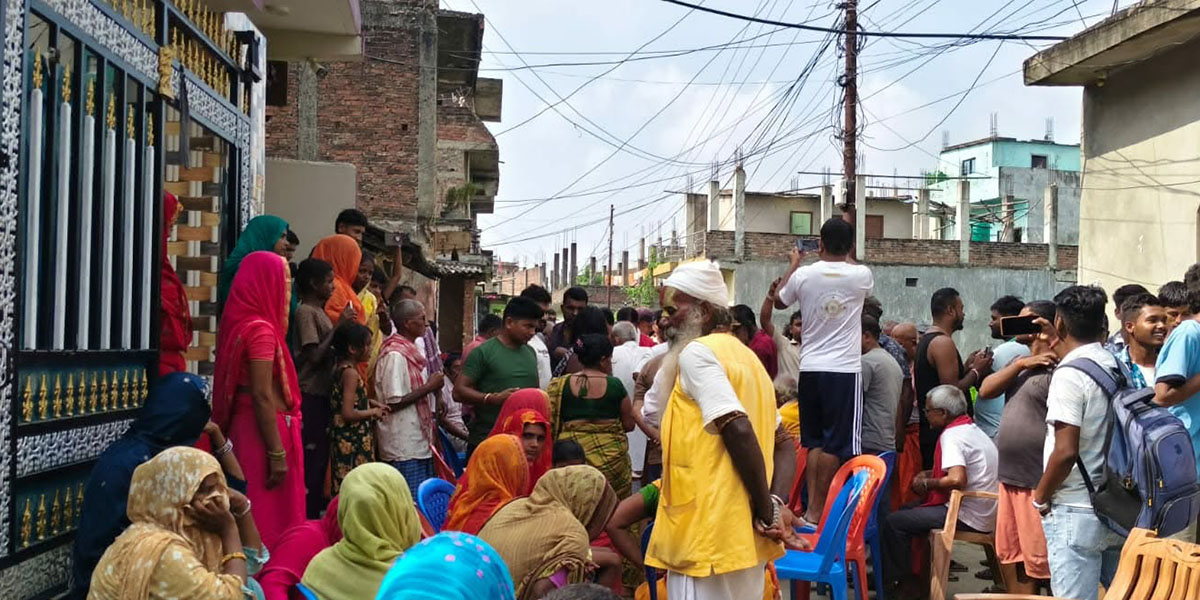 गुठीको सातदिने सूचनाविरुद्ध पिडारी चोकमा प्रदर्शन