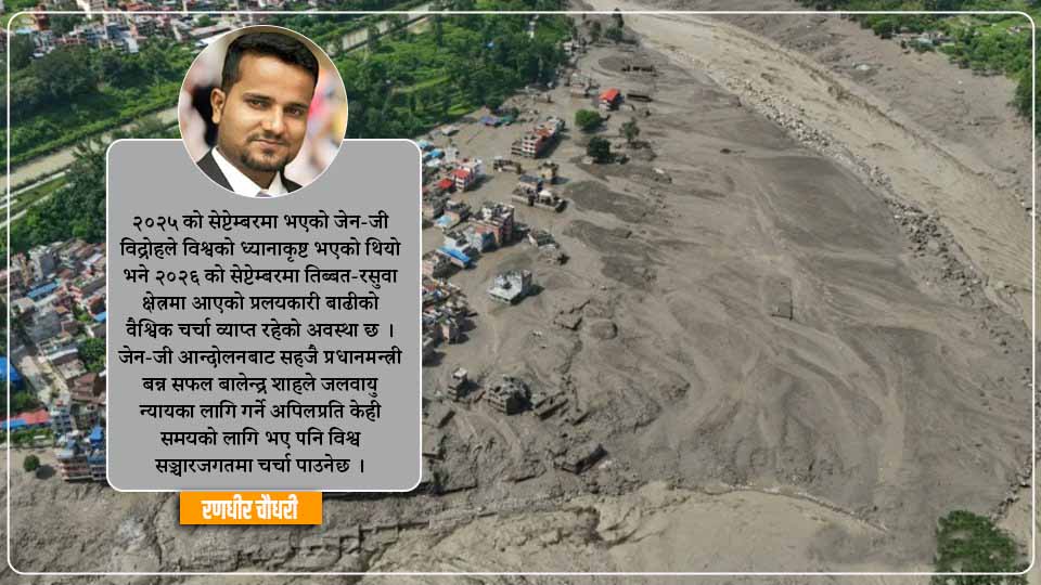 परिवर्तित विश्व परिस्थितिमा जलवायु परिवर्तनको मुद्दा र नेपाल