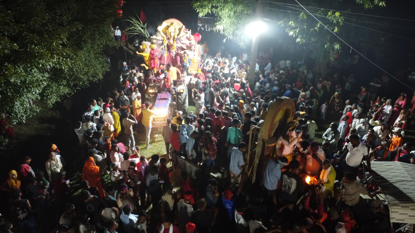 गौशालामा हर्षोल्लासका साथ दुर्गा प्रतिमा विसर्जन