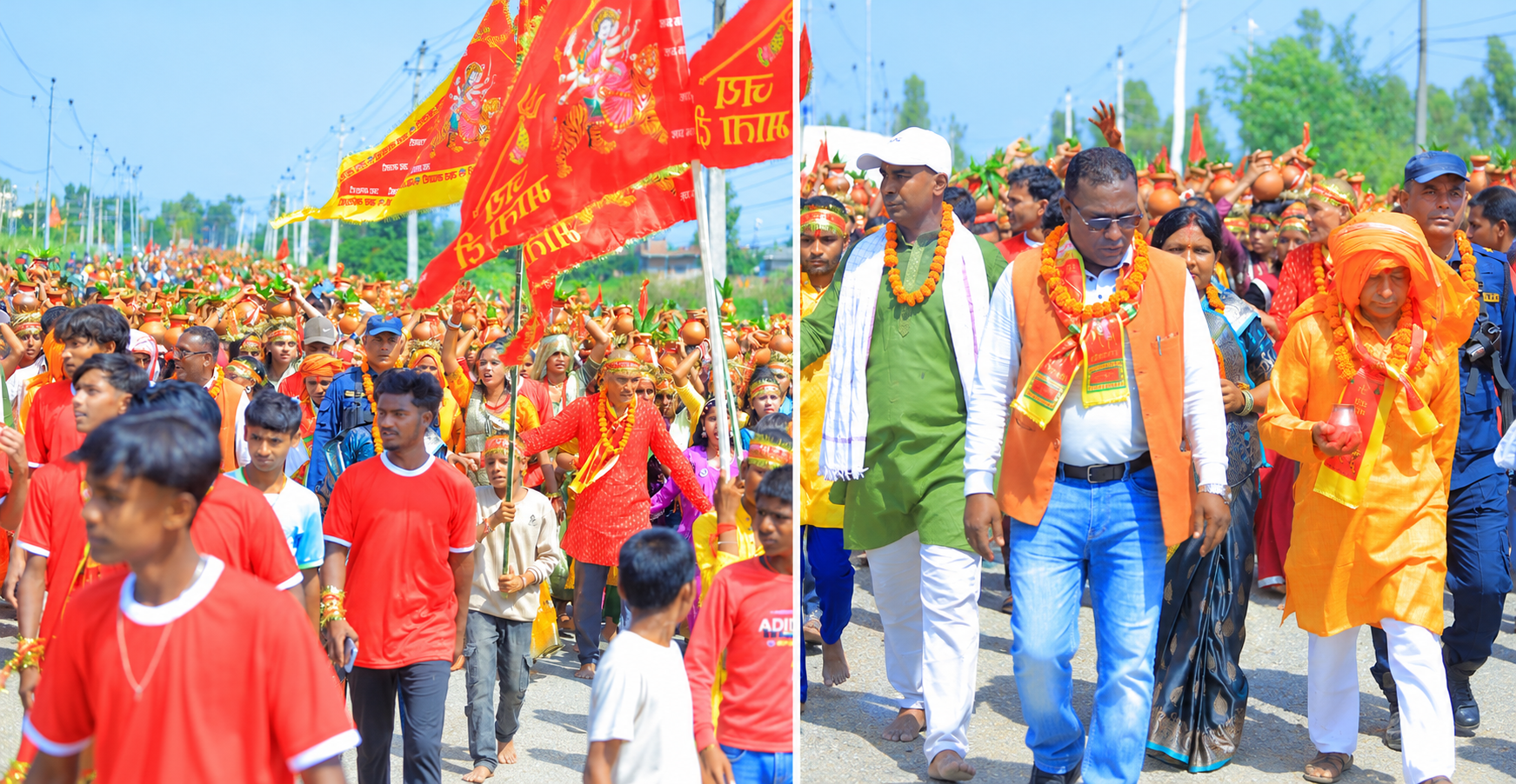 कलश शोभायात्राले बढायो सोनामाईको धार्मिक गरिमा,भूत मेलामा लाखौँ भक्तजन जुट्ने अनुमान